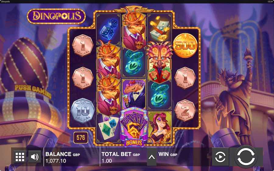 Play With 576 Paylines On Dinopolis Slot