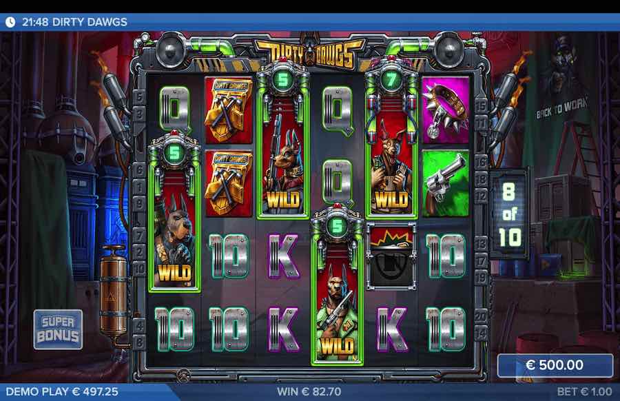 Dirty Dawgs Of Nitropolis Slot Free Spins Feature 