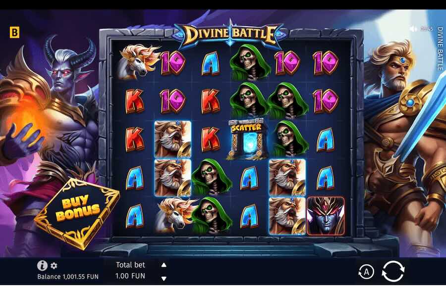 Divine Battle Slot Base Game