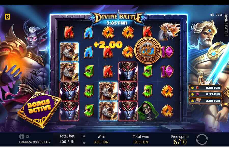 Divine Battle Slot Free Spins Feature