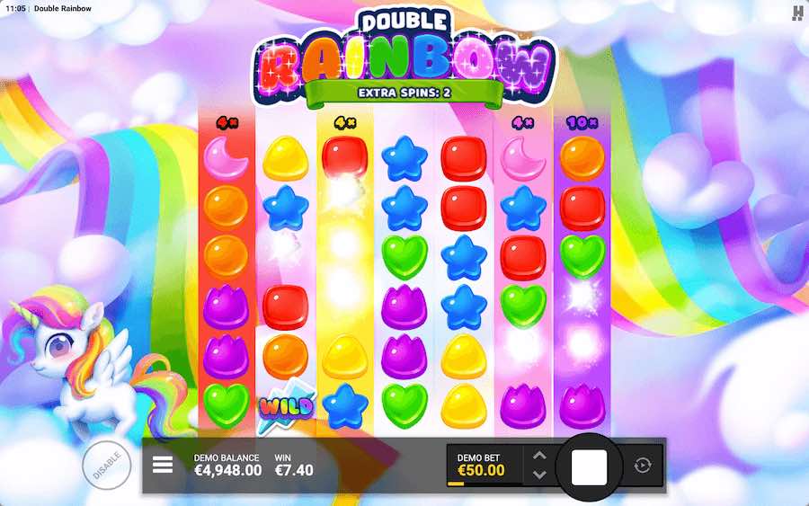 Various Features And Modifiers Can Be Triggered Whilst Playing Double Rainbow Video Slot