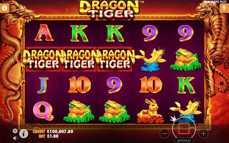 3 Or More Dragon Tiger Scatter Symbols Will Trigger The Free Spin Bonius On Dragon Tiger Slot