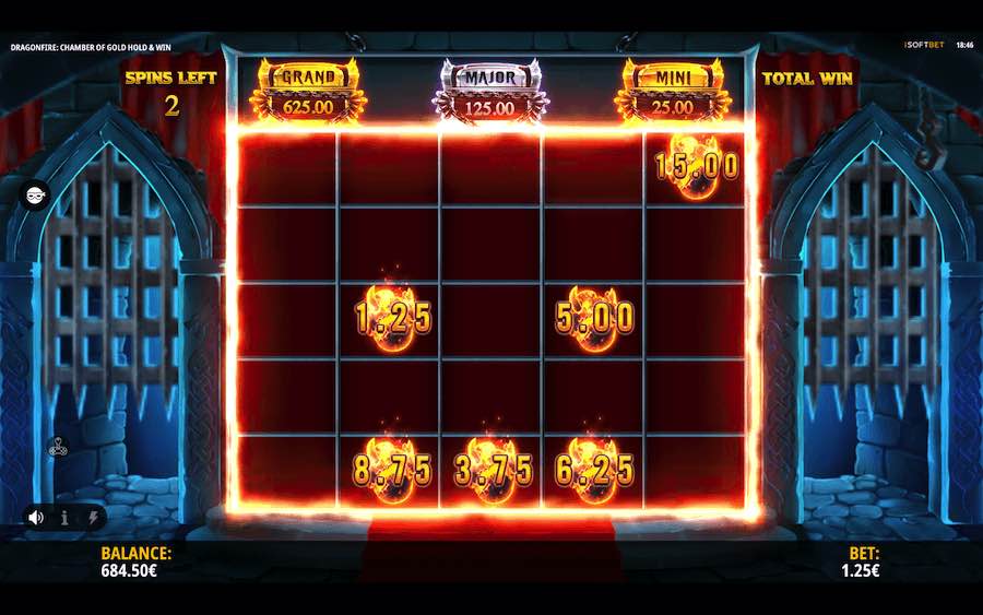 Spin 5 Or More Of The Dragon Egg Symbols Into View During The Base Game To Trigger The Hold & Win Feature On Dragonfire Chamber Of Gold Video Slot