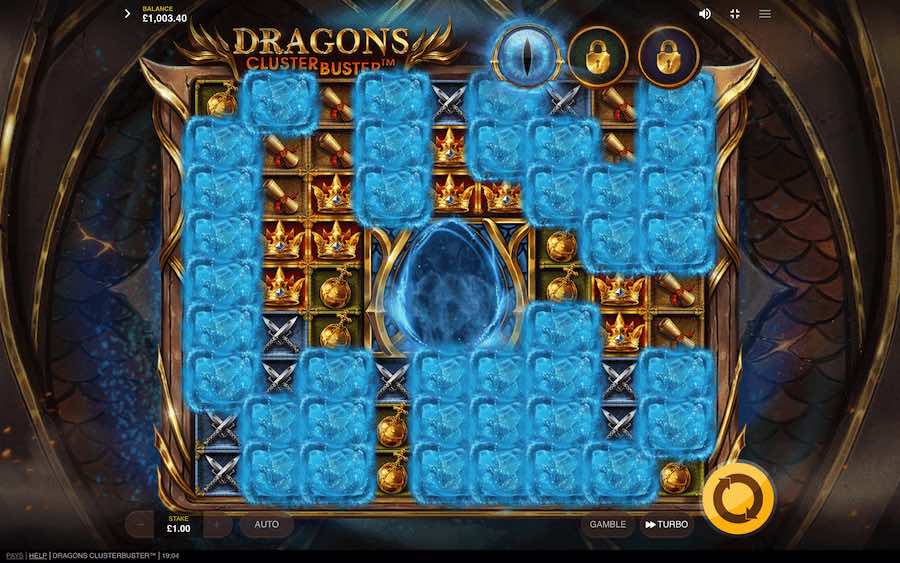 Unlock The Fire Egg On Dragons Clusterbuster Video Slot To Trigger The Free Spins Feature