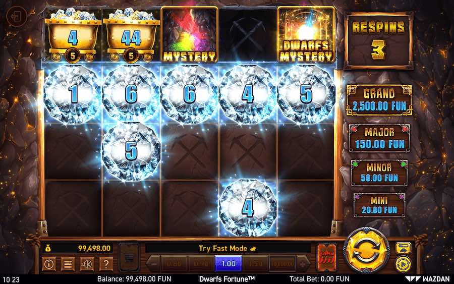 Land A Minimum Of 6 Bonus Symbols During The Base Game To Trigger The Bonus Respin Feature On Dwarfs Fortune Video Slot