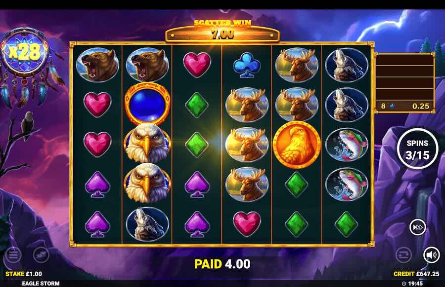 Eagle Storm Slot Free Spins Feature