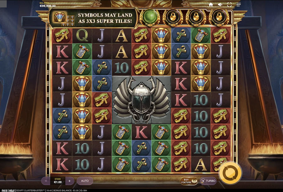 Egypt Clusterbuster slot base game