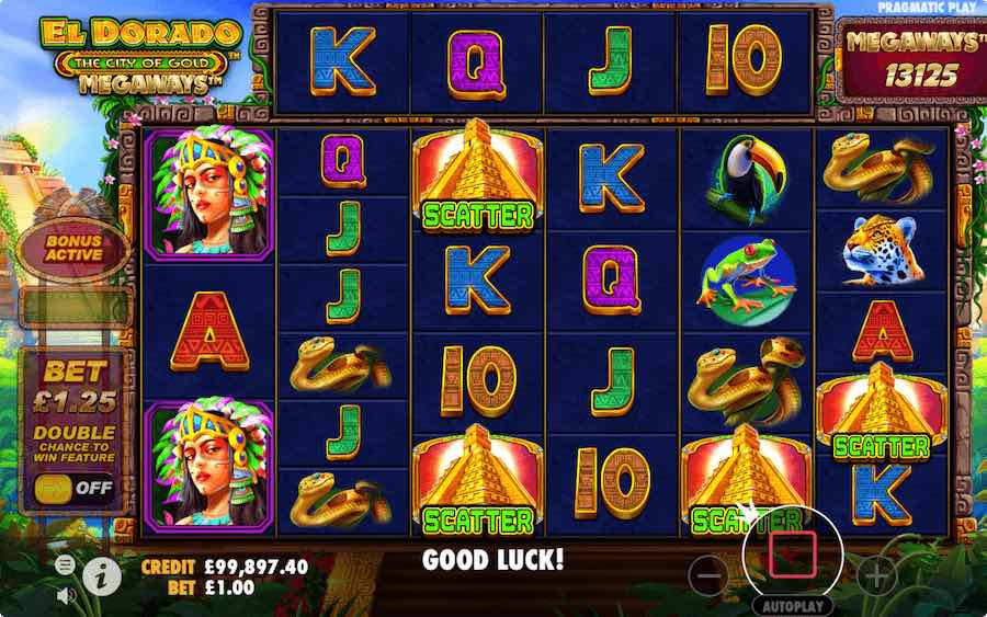 4 Or More Scatter Symbols Landing In View Will Trigger The Free Spins Feature On El Dorado Megaways™