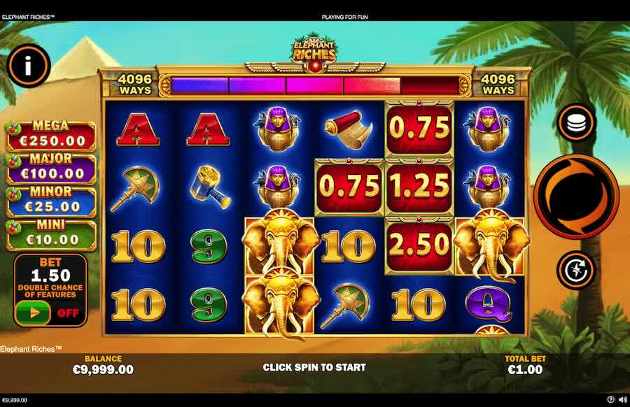 Elephant Riches Slot Base Game