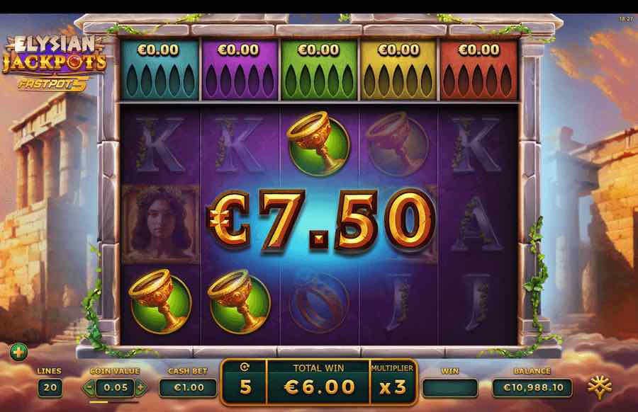 Elysian Jackpots Slot Free Spins Feature