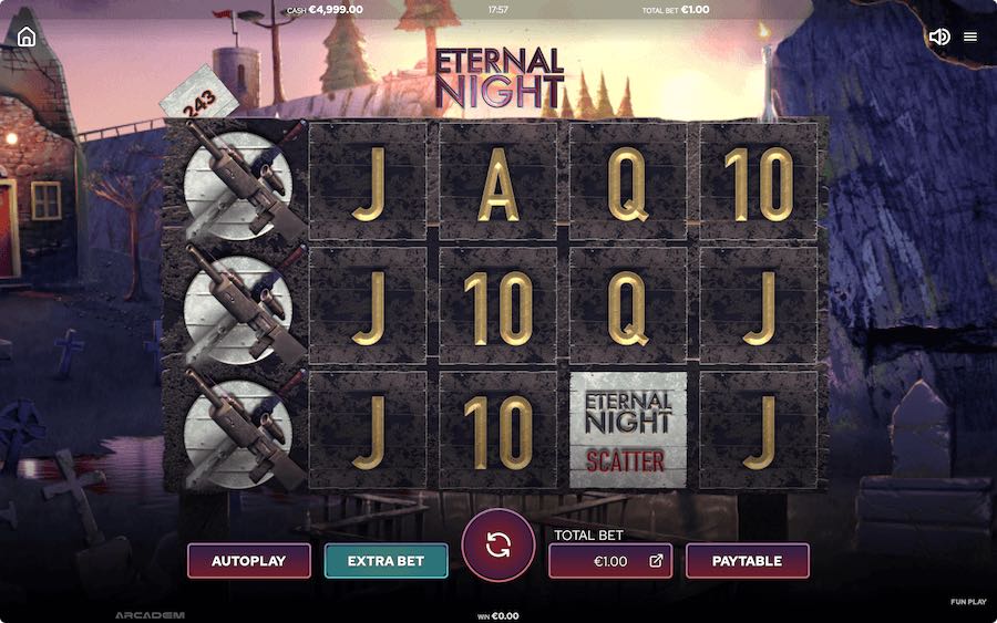 Play With 5 Reels, 243 Paylines, And Win Up To 6,500x Your Bet In Arcadem's Eternal Night Online Slot