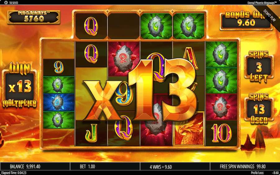 Trigger The Free Spins Feature On Eternal Phoenix Megaways And Play With An Unlimited Win Multiplier