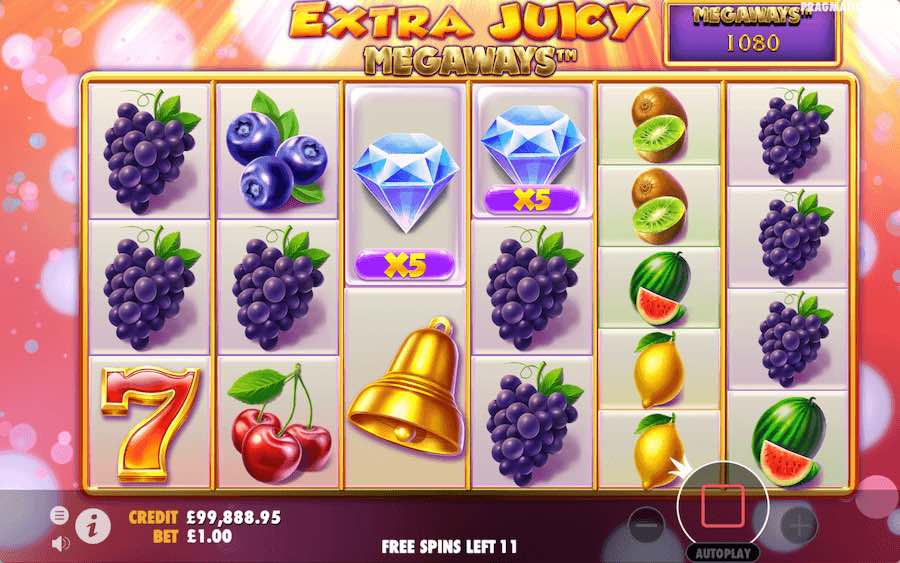 Land 4 Or More Scatter Symbols To Trigger The Free Spins Feature On Extra Juicy Megaways Video Slot