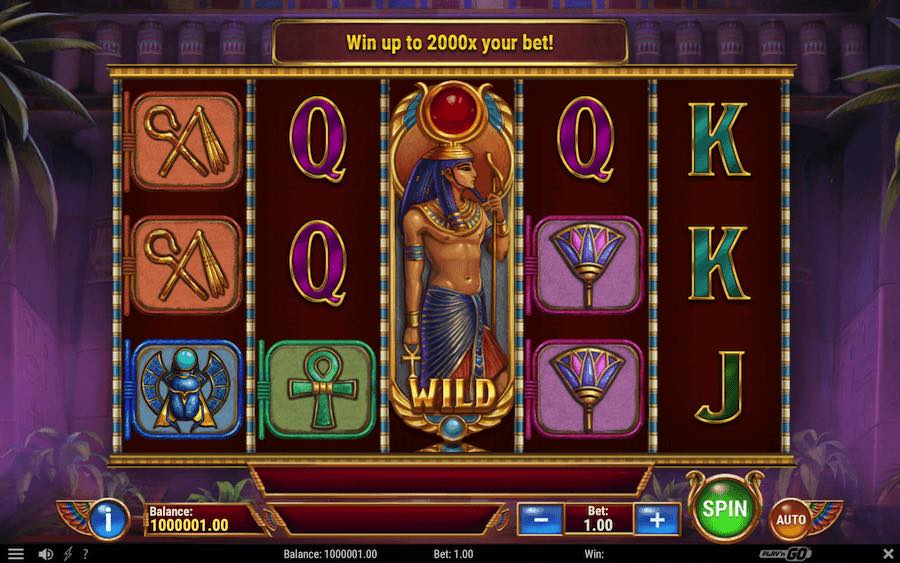 Play With 5 Reels, 10 Paylines, And Win Up To 10,000x Your Stake On Play'n Go's Eye Of Atum Online Slot