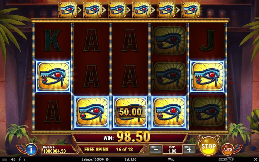 Activating The Free Spins Feature On The Eye Of Atum Video Slot Will Require You To Land A Minimum Of 3 Scatter Symbols During The Base Game