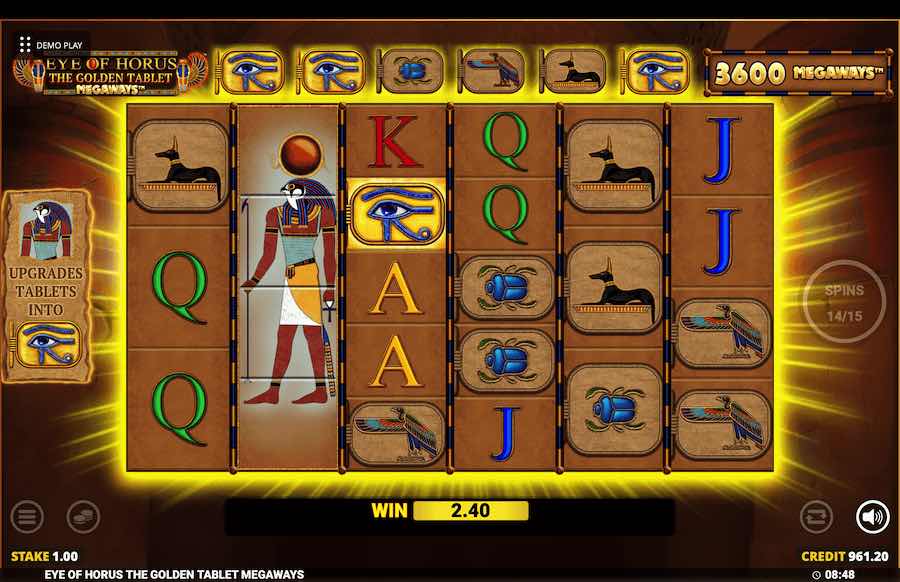 Eye Of Horus The Golden Tablet Slot Free Spins Feature