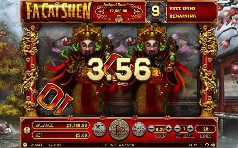 Triggering The Free Spin Feature In Fa Cai Shen Video Slot Will Require You To Land 3 Or More Scatters Symbols In View During Base Game Play