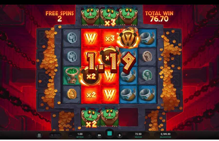 Fang's Inferno Dream Drop Slot Free Spins Feature