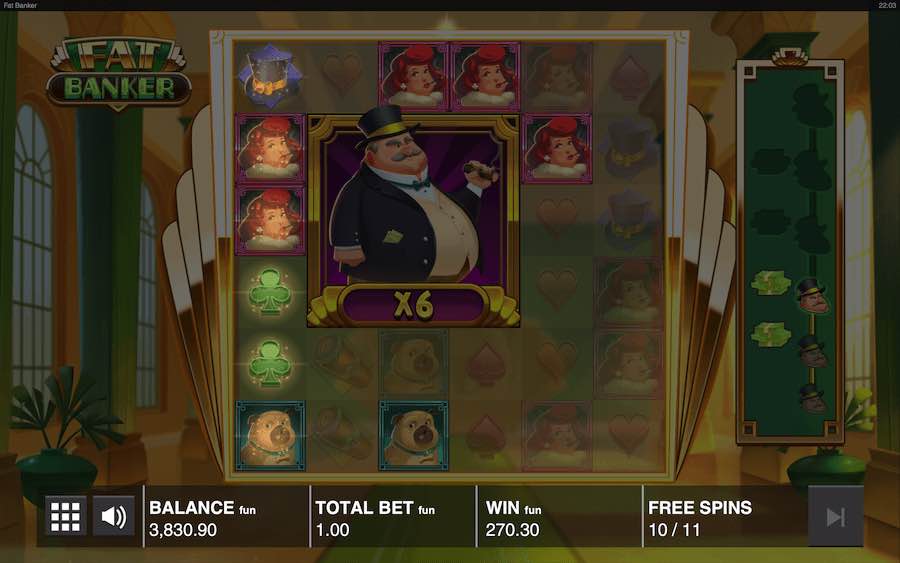 Trigger The Free Spins Feature On The Fat Banker Video Slot And Potentially Increase The Size Of Your Wild Symbol