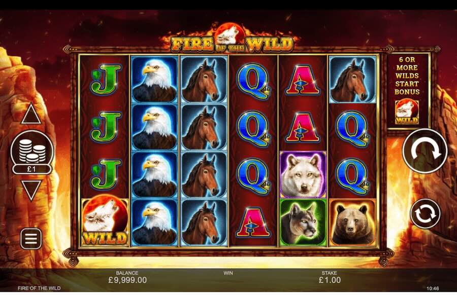 Fire Of The Wild Slot Base Game