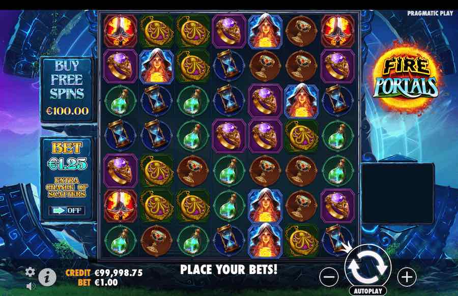 Fire Portals Slot Base Game