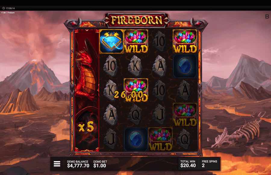 Fireborn Free Spins Feature 