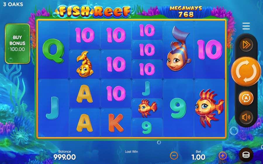 Fish Reef Megaways Is A 6 Reel Slot That Features 117,649 Paylines From Game Provider 3oaks