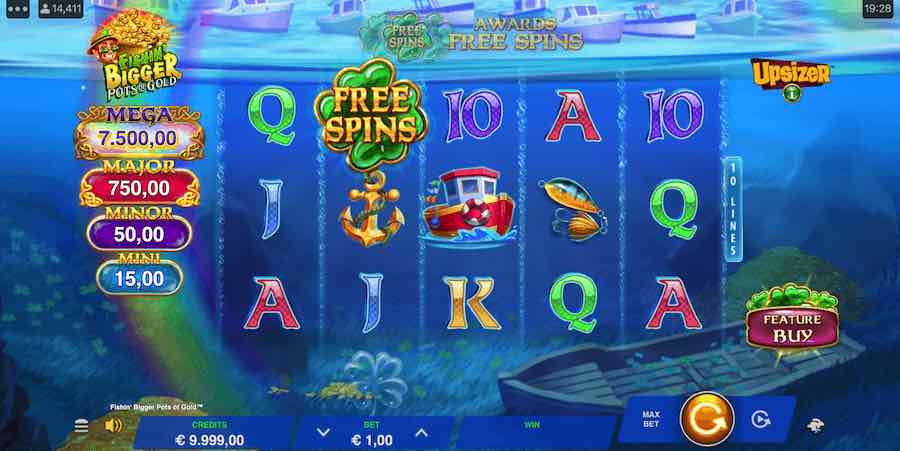 Win Up To 7,500x Your Bet On Fishin Bigger Pots Of Gold Online Slot From Provider Gameburger Studios