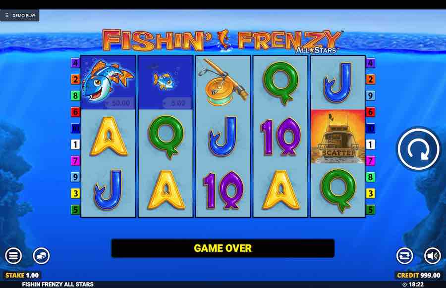 Fishin Frenzy All Stars Slot Base Game