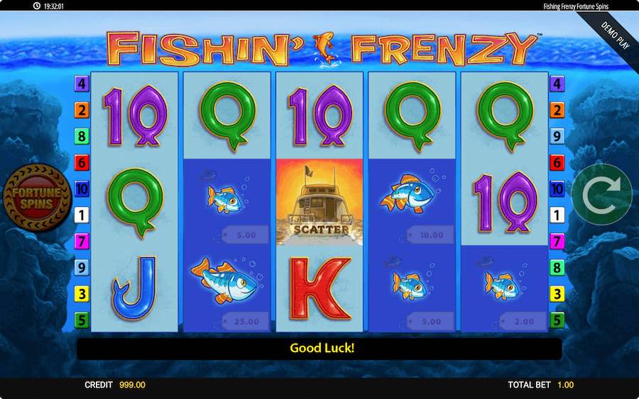 Play With Up To 4 Sets Of Reels And Win 50,000x Your Bet On Blueprint Gaming's Fishin Frenzy Fortune Spins Online Slot