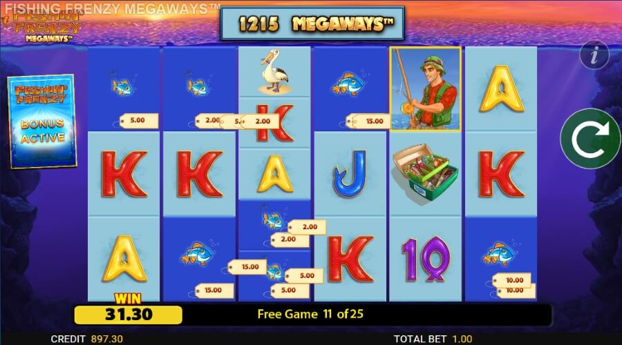 Fishin Frenzy Megaways Slot Free Spins Feature