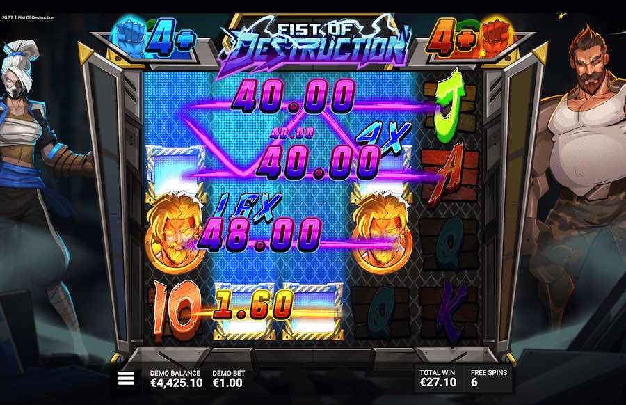 Fist Of Destruction Slot Free Spins Feature 