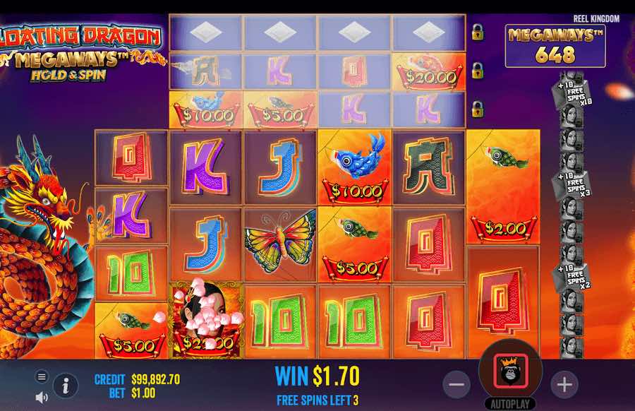 There Are Two Bonus Rounds That Can Be Triggered Whilst Playing The Floating Dragon Megaways Video Slot