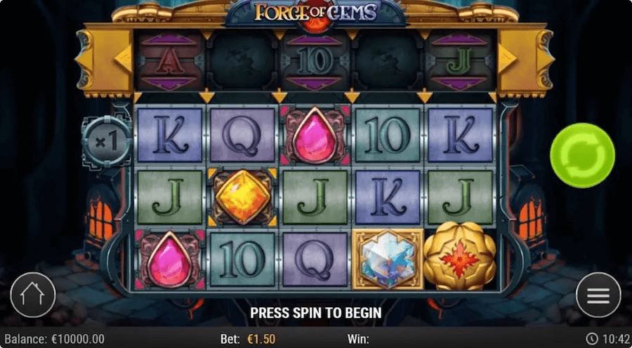 Forge Of Gems Slot Paytable