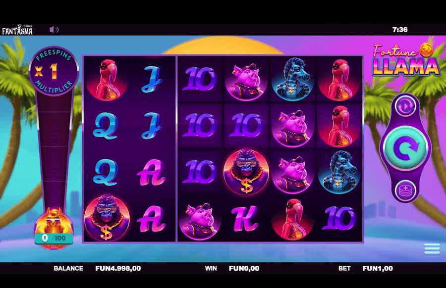 Fortune Llama Slot Base Game