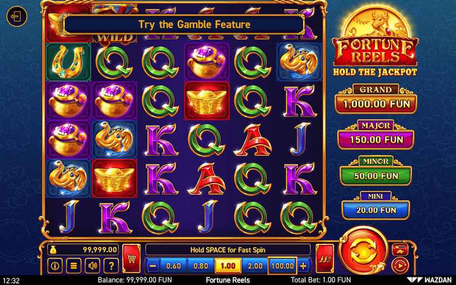 Play With 6 Reels, 46,656 Paylines, And Win Up To 2,100x Your Bet In Fortune Reels Online Slot From Wazdan