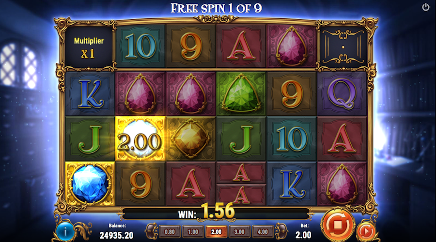 Cascading Reels Will Increase Your Multiplier On Perfect Gems During The Free Spin Bonus