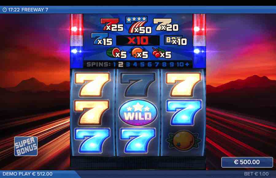 Freeway 7 Slot Free Spin Feature