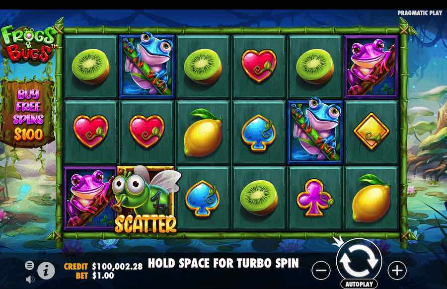 Frogs & Bugs Slot Base Game