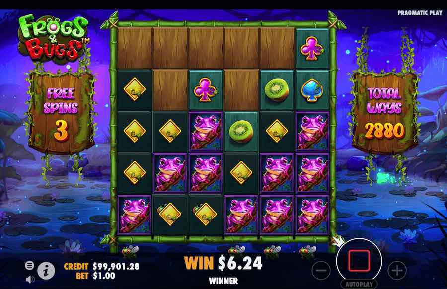 Frogs And Bugs Slot Free Spins Feature