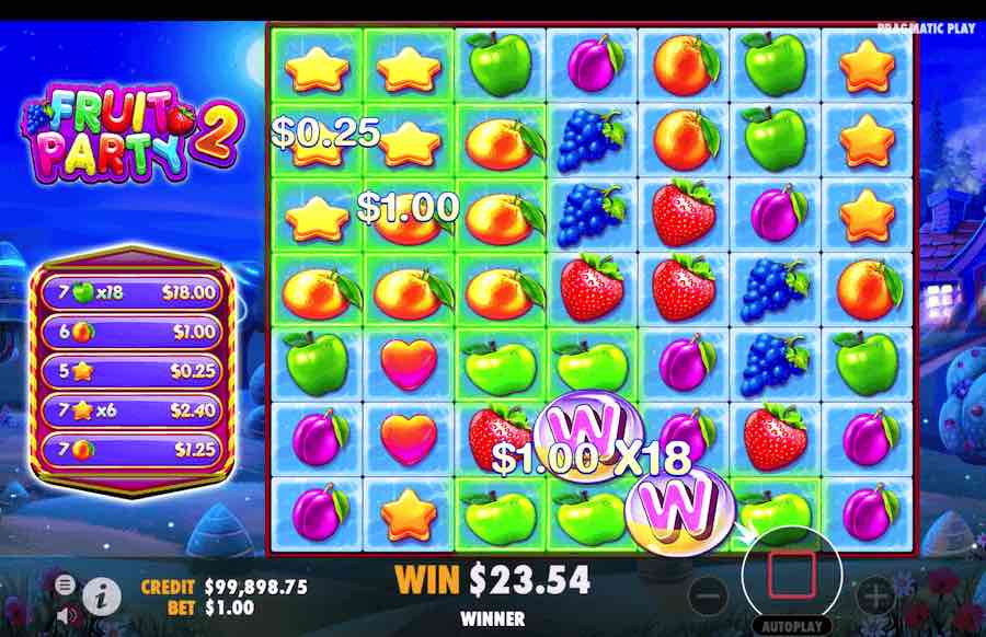 Fruit Party 2 Slot Free Spins Feature