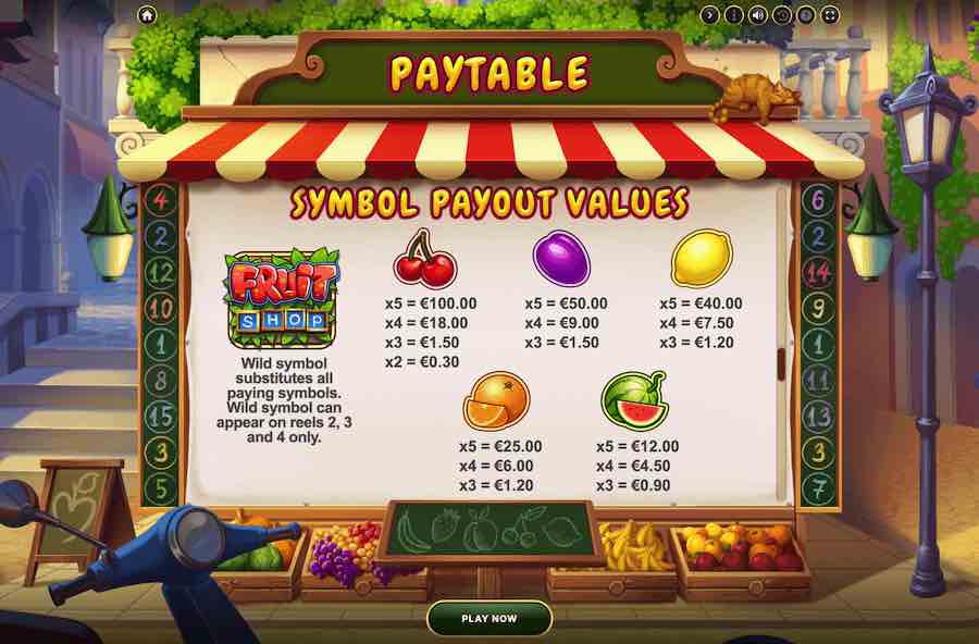 Fruit Shop Frenzy Slot Base Game