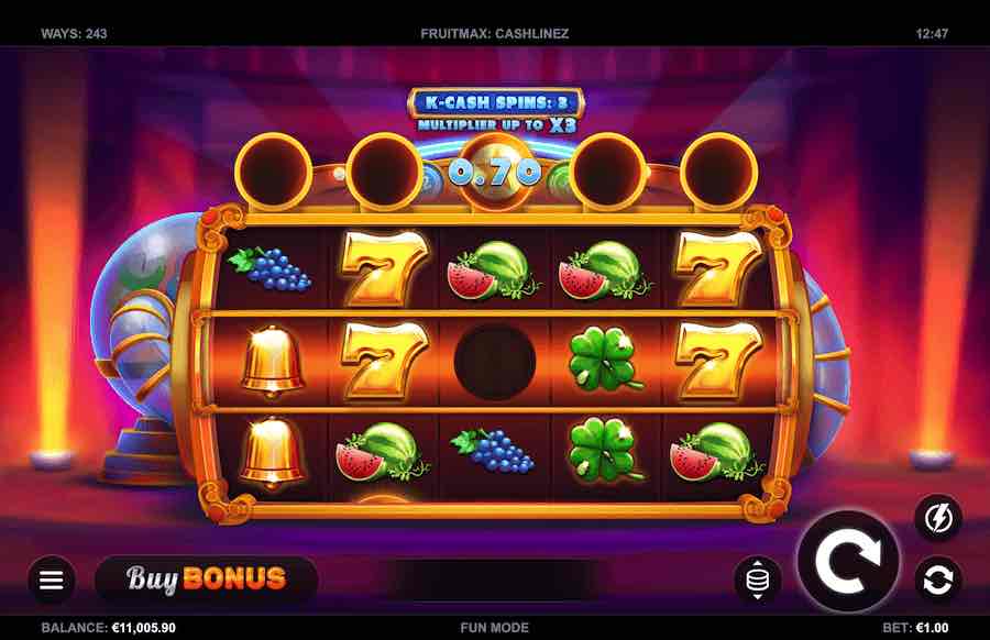 You Can Win Up To 10,000x Your Bet In The Fruitmax Cashlinez Online Slot From Provider Kalamba Games