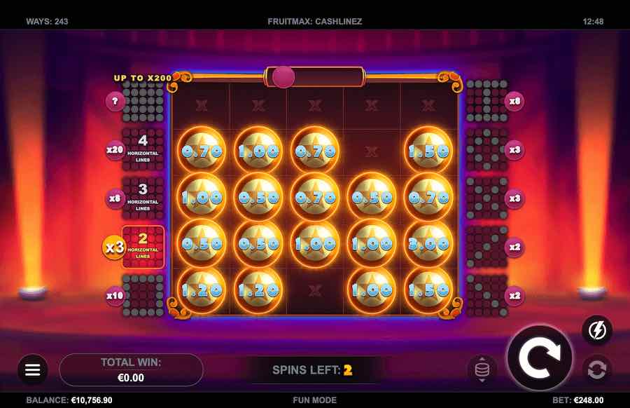 Trigger The Bonus Feature On Fruitmax Cashlinez Video Slot To Win Big Cash Prizes