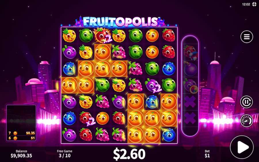 Spin 3 Or More Star Scatter Symbols On Fruitopolis Video Slot And The Free Spins Feature Will Be Triggered