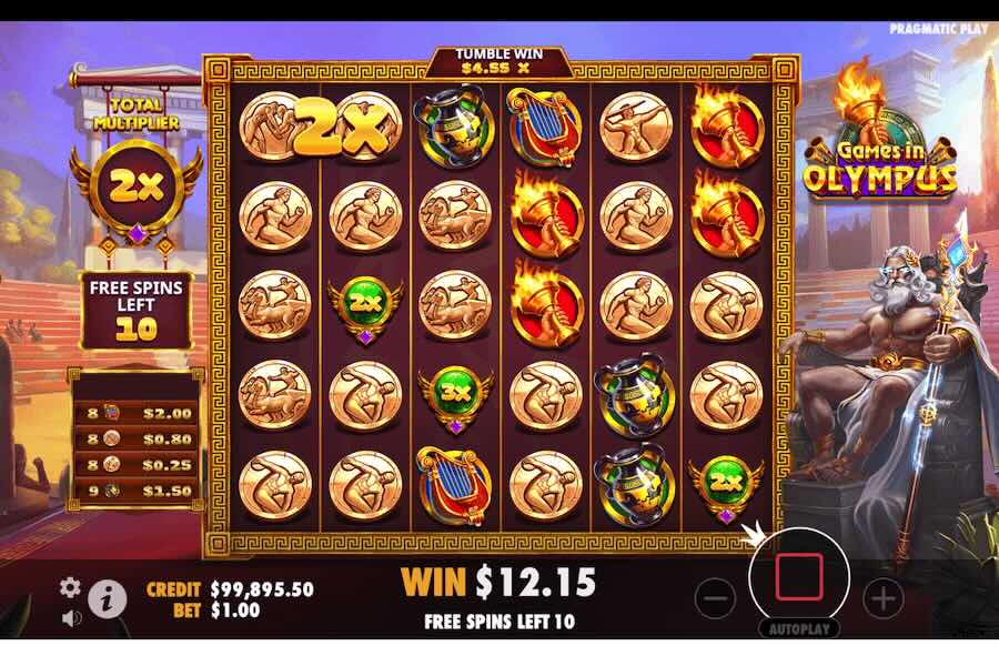 Games In Olympus Slot Free Spins Feature