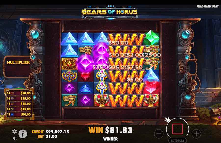 Gears Of Horus Slot Free Spins Feature 