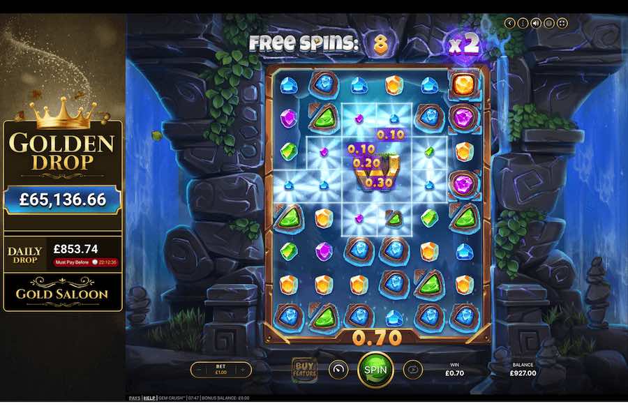 Gem Crush Free Spins Feature