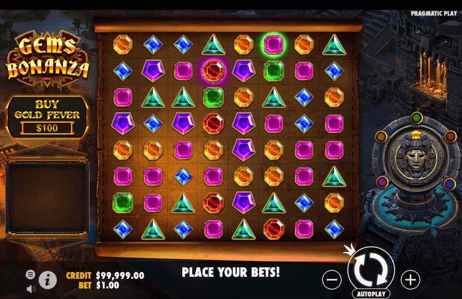 Gems Bonanza Slot Base Game