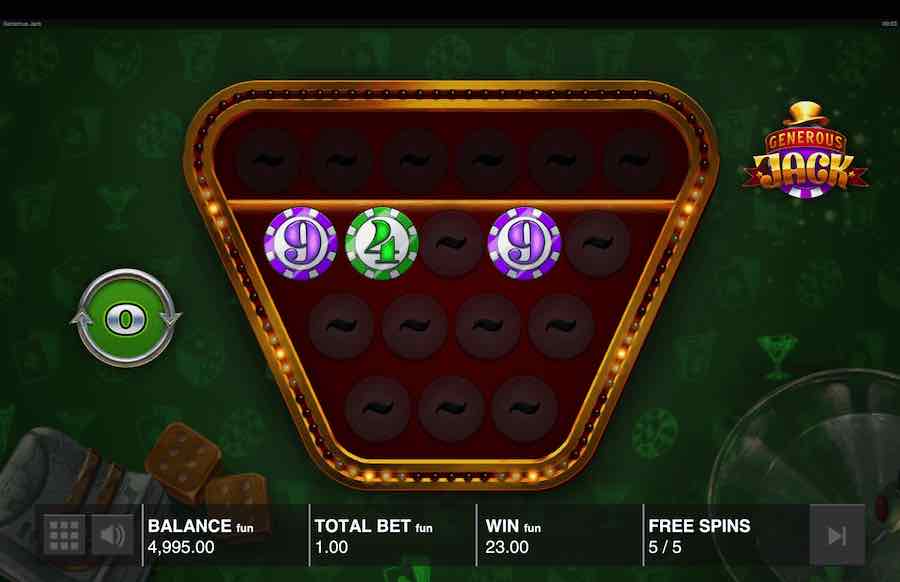 Generous Jack Slot Free Spins Feature